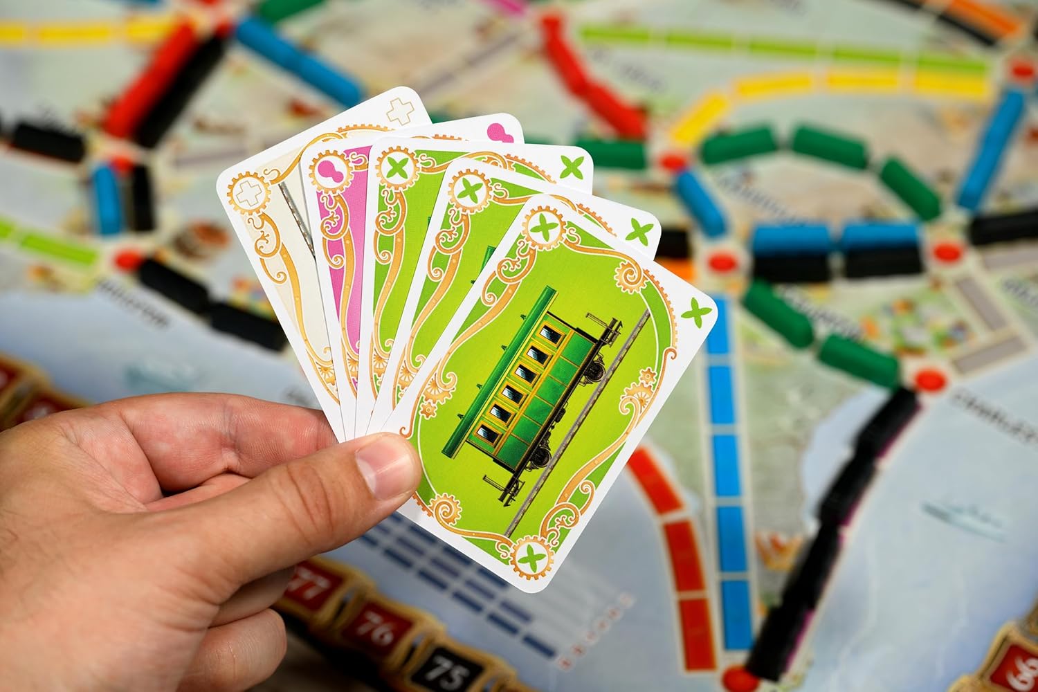 Amodee Ticket To Ride North America (2025 Refresh) 2-5 Person Strategy Board Game For Teenagers & Adults Ages 14+ By Days of Wonder