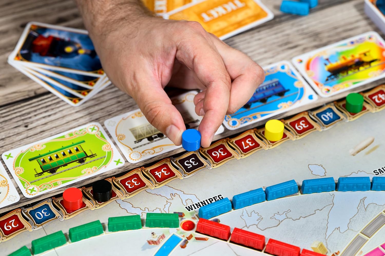Amodee Ticket To Ride North America (2025 Refresh) 2-5 Person Strategy Board Game For Teenagers & Adults Ages 14+ By Days of Wonder